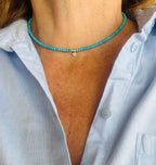 bijoux amorcita collier essaouira perles turquoises et zircon