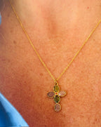 collier croix en tourmaline bijoux amorcita